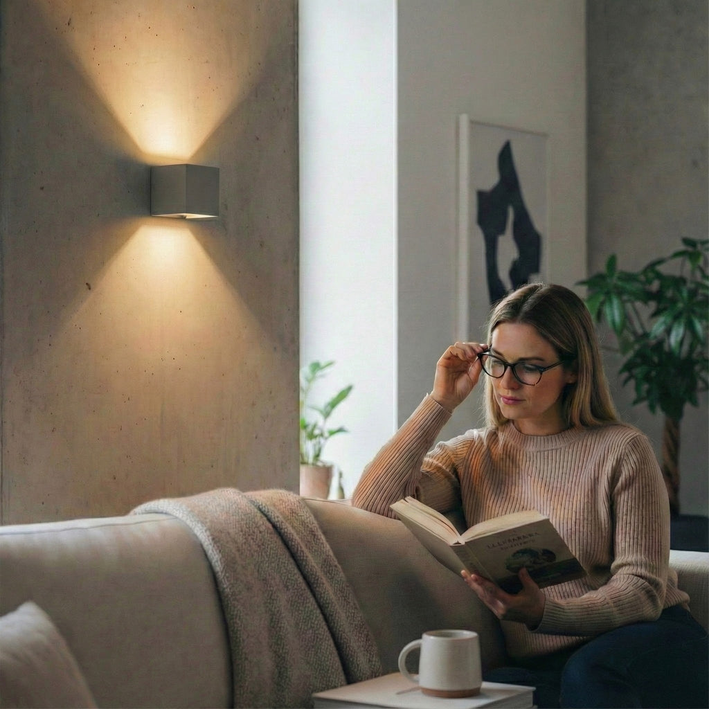 Metzler LED Wandleuchte Up-Down-Light | 6 Watt | LED 3000K Warmweiß | Lumic