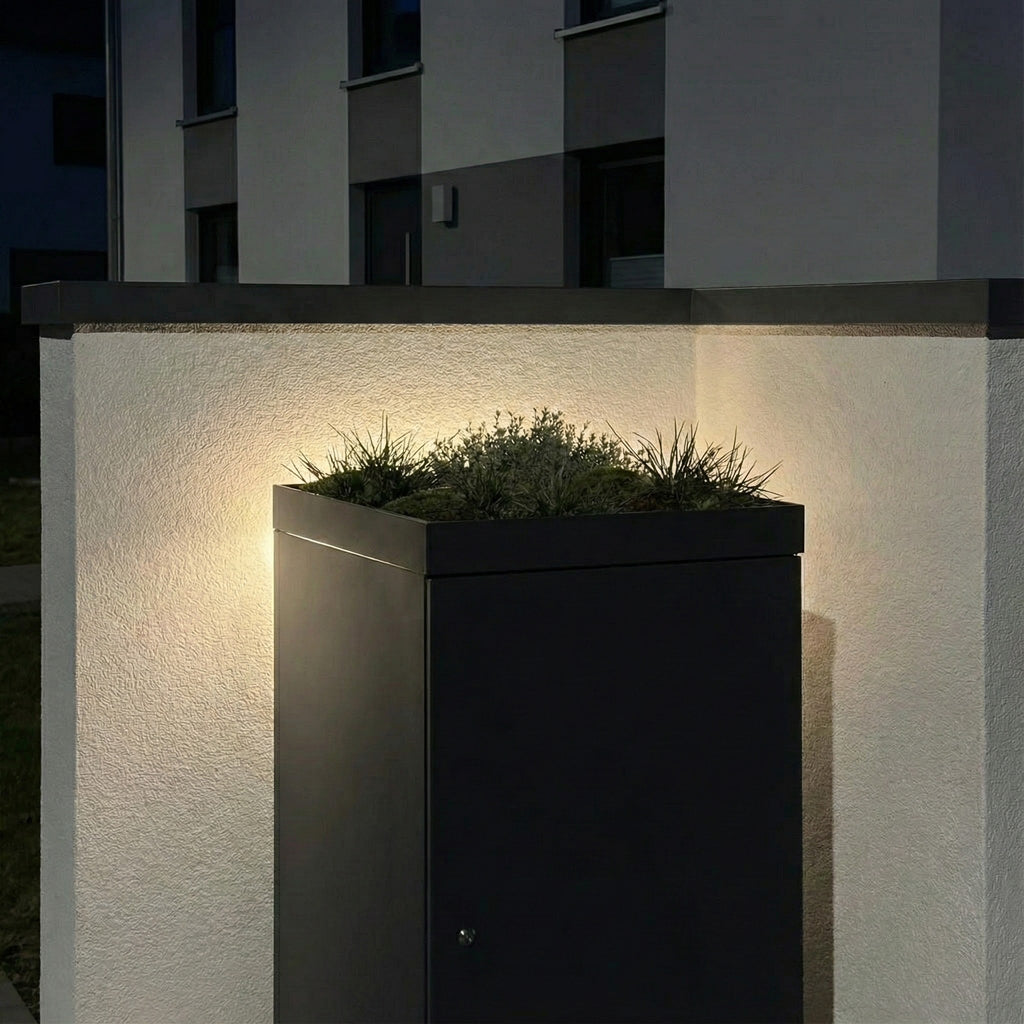 Metzler Indirekte LED-Beleuchtung für Mülltonnenboxen
