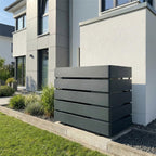 Metzler Wärmepumpenabdeckung | Verkleidung für Wärmepumpe modular erweiterbar | RAL 7016 Anthrazit