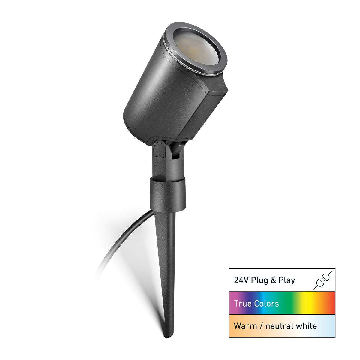 LED Gartenstrahler | Spot Garden C | 24V Garten-Lichtsystem | Bluetooth | Starter-Set