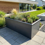 Metzler Hochbeet XL für den Garten | Mit Schneckenschutz | Pulverbeschichtet | 206 x 77 x 106 cm