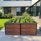 Metzler Hochbeet XL für den Garten | Mit Schneckenschutz | Pulverbeschichtet | 206 x 77 x 106 cm