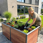 Metzler Hochbeet XL für den Garten | Mit Schneckenschutz | Pulverbeschichtet | 206 x 77 x 106 cm