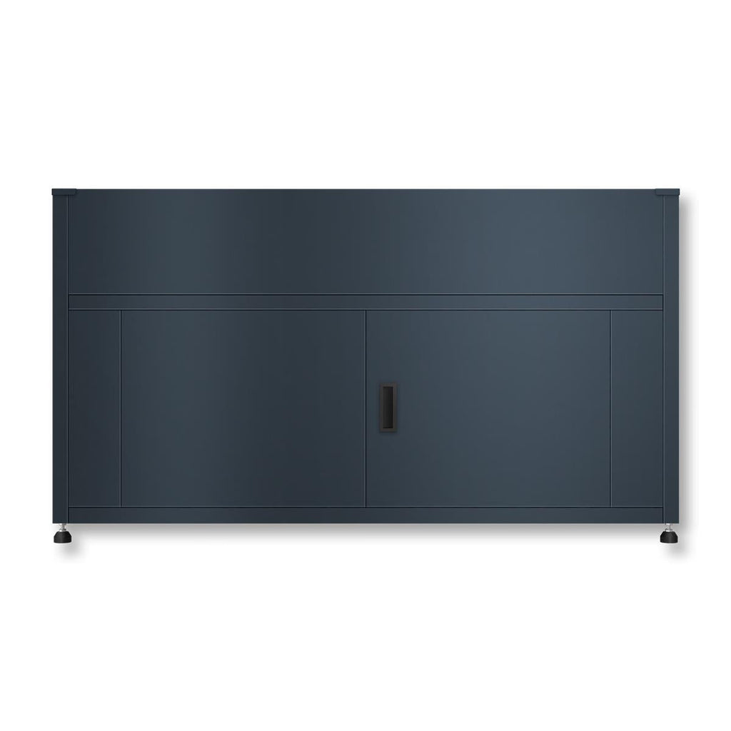 Metzler Hochbeet mit Stauraum | Pulverbeschichtet in Anthrazit RAL 7016 | 160 x 85 x 50 cm