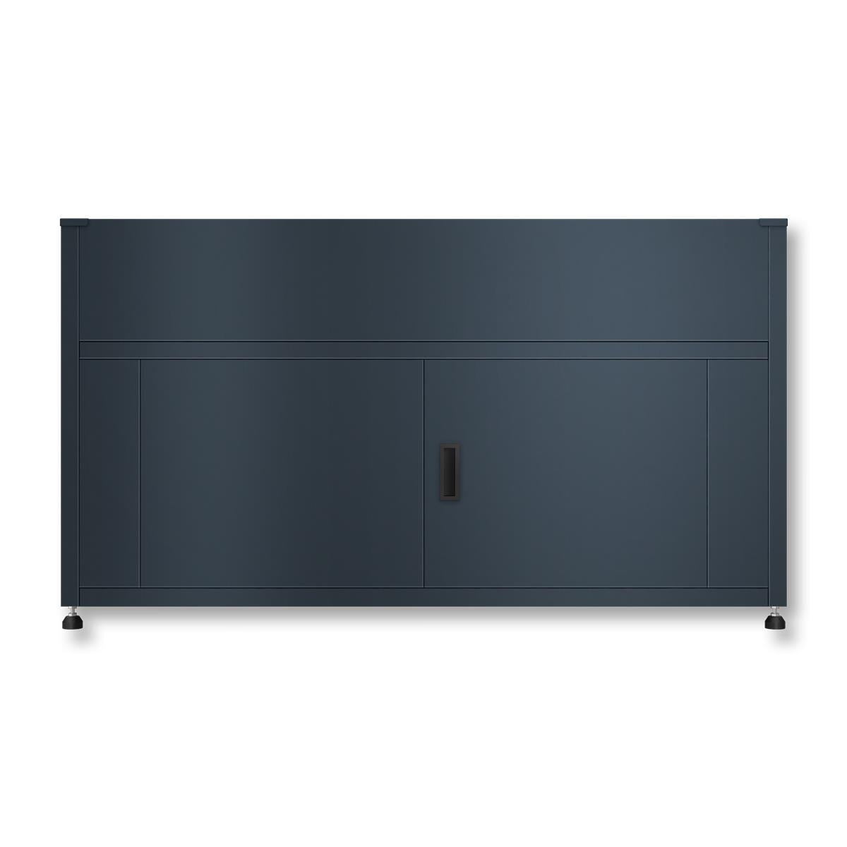Metzler Hochbeet mit Stauraum | Pulverbeschichtet in Anthrazit RAL 7016 | 160 x 85 x 50 cm