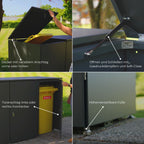 Metzler Mülltonnenbox | 2er | 240l | aus Aluminium | rostfrei & massiv