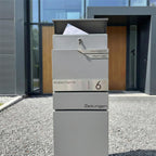 Metzler Standbriefkasten mit Zeitungsfach aus hochwertigem Stahl | Alves 3