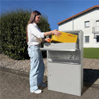 Metzler Paketbox XL personalisiert mit Gravur | Paketkasten rostfrei | Bispo Max 2