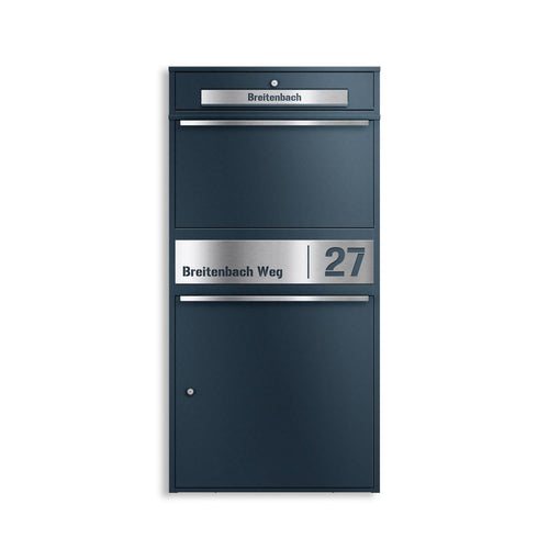 Metzler Paketbox XL mit Briefkasten | Paketkasten rostfrei | personalisiert mit Gravur | Bispo Max 2