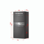 Metzler Paketbox XL mit Briefkasten | Paketkasten rostfrei | personalisiert mit Gravur | Bispo Max 2