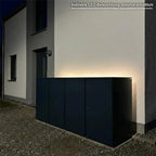 Metzler Mülltonnenbox | 4er | 240l | aus Aluminium | rostfrei & massiv