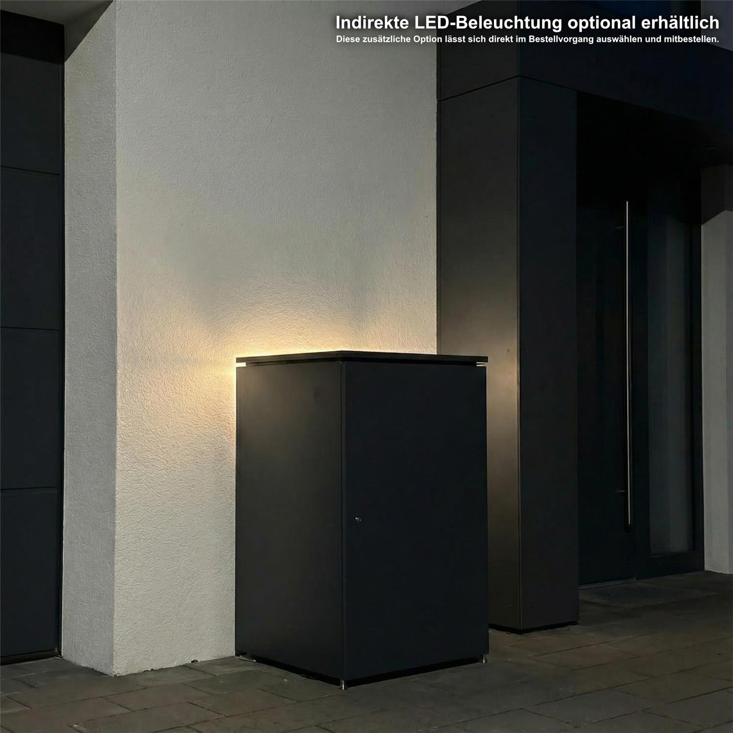 Metzler Mülltonnenbox | 1er | 240l | aus Aluminium | rostfrei & massiv
