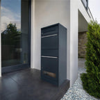 Metzler Paketbox mit Briefkasten | mit Sichtfenster | mit Briefeinwurf | rostfrei | Bispo 3