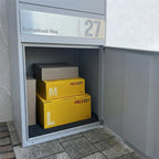 Metzler Paketbox XL mit Briefkasten | Paketkasten rostfrei | personalisiert mit Gravur | Bispo Max 2