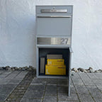 Metzler Paketbox XL mit Briefkasten | Paketkasten rostfrei | personalisiert mit Gravur | Bispo Max 2
