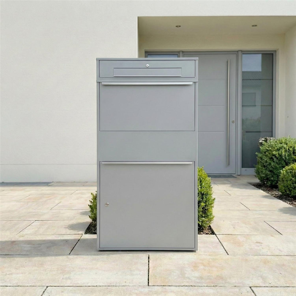 Metzler Paketbox XL mit Briefkasten | Paketkasten rostfrei | Bispo Max
