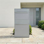 Metzler Paketbox XL mit Briefkasten | Paketkasten rostfrei | Bispo Max