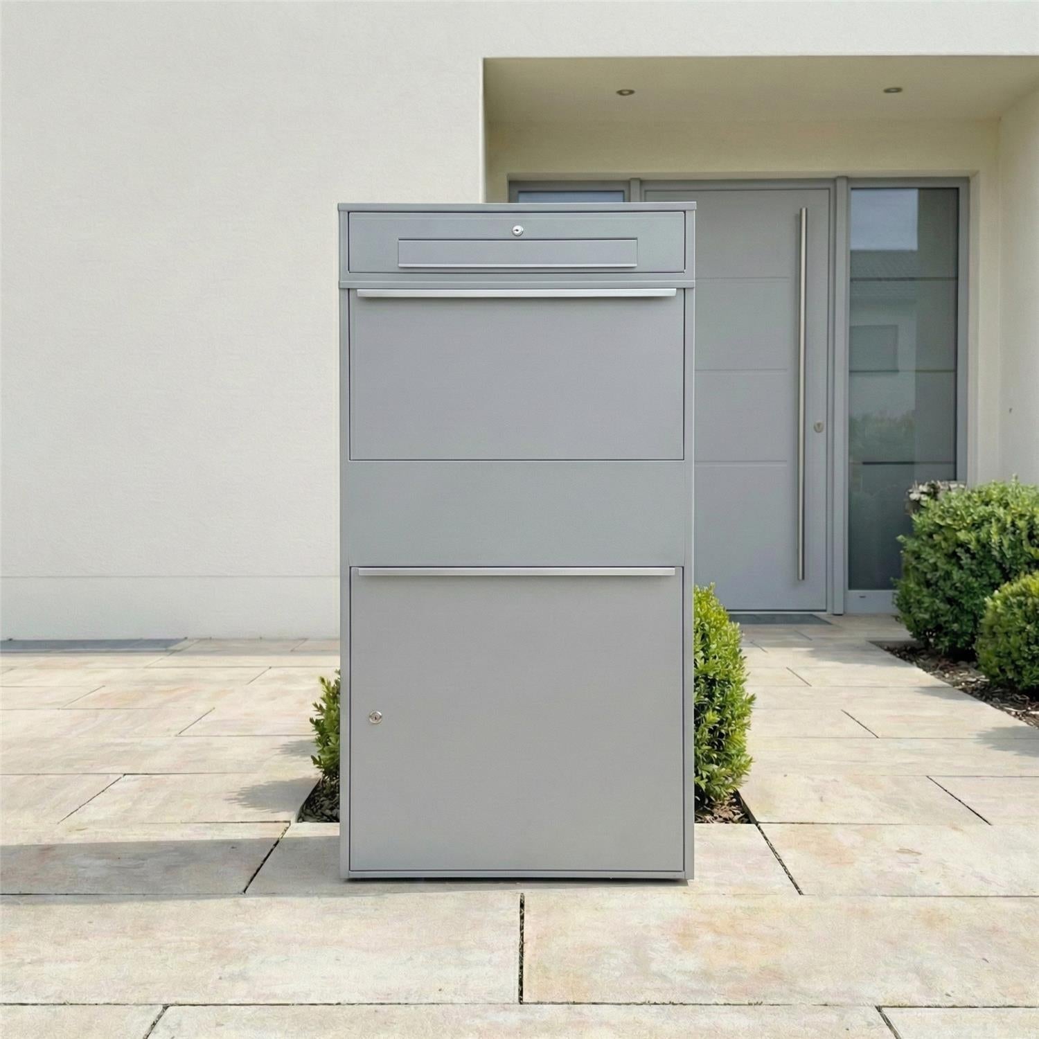 Metzler Paketbox XL mit Briefkasten | Paketkasten rostfrei | Bispo Max