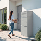 Metzler Paketbox XL mit 2 Briefkästen | Paketkasten rostfrei | Bispo Max