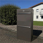 Metzler Paketbox XL mit Briefkasten | Mit austauschbarem Namensschild | Bispo Max RE