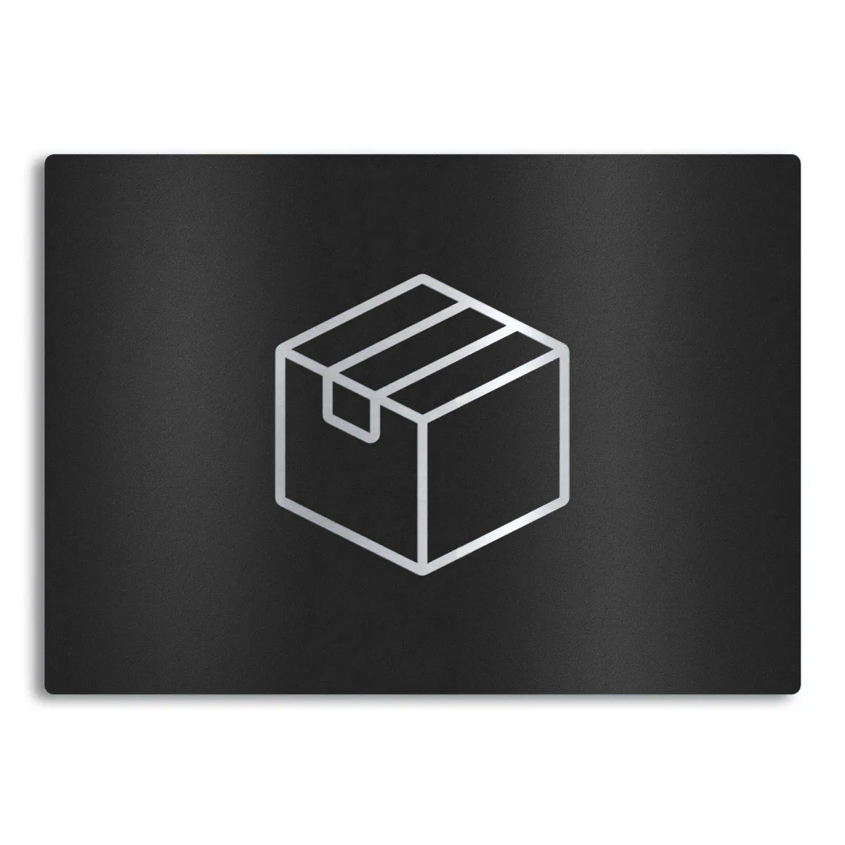 Metzler Edelstahlschild mit Paketsymbol für Paketboxen