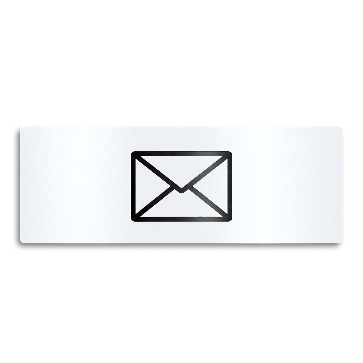 Metzler Edelstahlschild mit Briefsymbol für Paketboxen
