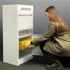 Metzler Paketbox mit Briefkasten | LED | personalisiert mit Gravur | Bispo 2
