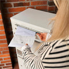 Metzler Paketbox mit Briefkasten | LED | personalisiert mit Gravur | Bispo 2