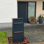Metzler Paketbox mit Briefkasten | mit Briefeinwurf | für Pakete bis zur Größe M | rostfrei | Bispo