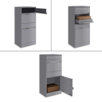 Metzler Paketbox mit Briefkasten | mit Briefeinwurf | für Pakete bis zur Größe M | rostfrei | Bispo