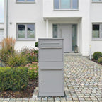 Metzler Paketbox mit Briefkasten | mit Briefeinwurf | für Pakete bis zur Größe M | rostfrei | Bispo