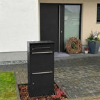 Metzler Paketbox mit Briefkasten | mit Briefeinwurf | für Pakete bis zur Größe M | rostfrei | Bispo