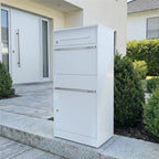 Metzler Paketbox mit Briefkasten | mit Briefeinwurf | für Pakete bis zur Größe M | rostfrei | Bispo
