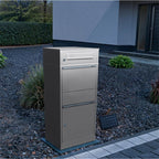 Metzler Paketbox mit Briefkasten | LED |  für Pakete bis zur Größe M | Bispo