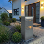 Metzler Paketbox mit Briefkasten | LED | personalisiert mit Gravur | Bispo 2