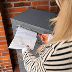 Metzler Paketbox mit Briefkasten | LED | personalisiert mit Gravur | Bispo 2