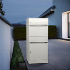 Metzler Paketbox mit Briefkasten | LED |  für Pakete bis zur Größe M | Bispo