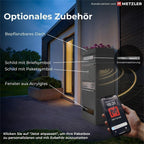 Metzler Paketbox mit Pflanzdach | personalisiert mit Gravur | Edelstahl-Namensschild | mit Briefeinwurf | Bispo 2