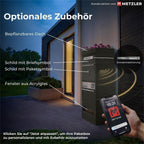 Metzler Paketbox mit Pflanzdach | personalisiert mit Gravur | Edelstahl-Namensschild | mit Briefeinwurf | Bispo 2