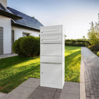 Metzler Paketbox mit 2 Briefkästen | zweifacher Briefeinwurf | für Pakete bis zur Größe M | rostfrei | Bispo