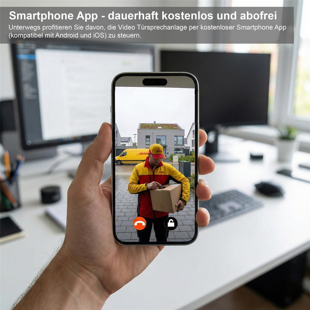 Metzler Standbriefkasten mit Video-Türsprechanlage für Einfamilienhaus VDM10 | Anthrazit RAL7016