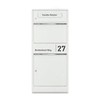 Ersatz Namensschild aus Edelstahl passend zur Paketbox Taren