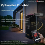 Metzler Paketbox mit Briefkasten | personalisiert mit Gravur | Edelstahl-Namensschild | mit Briefeinwurf | Taren