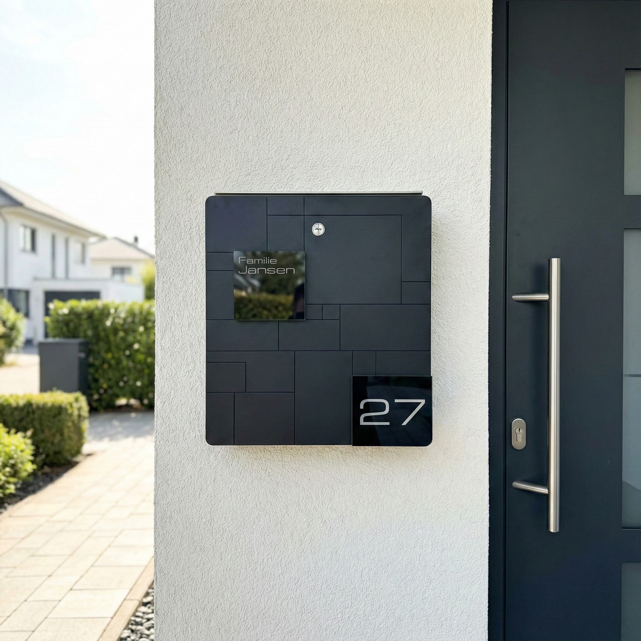 Metzler Briefkasten Edelstahl Gravur optional | Modell02