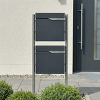 Metzler Standbriefkasten | 2er vertikal | personalisiert mit Gravur