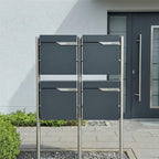 Metzler Standbriefkasten Mehrfamilienhaus | 4er | personalisiert mit Gravur