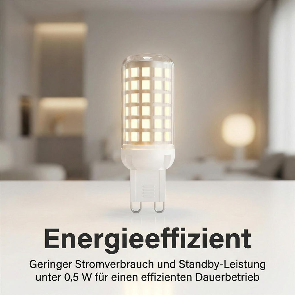 Metzler G9 LED-Leuchtmittel mit App-Steuerung | Glühbirne Dimmbar | 3000–6000 K