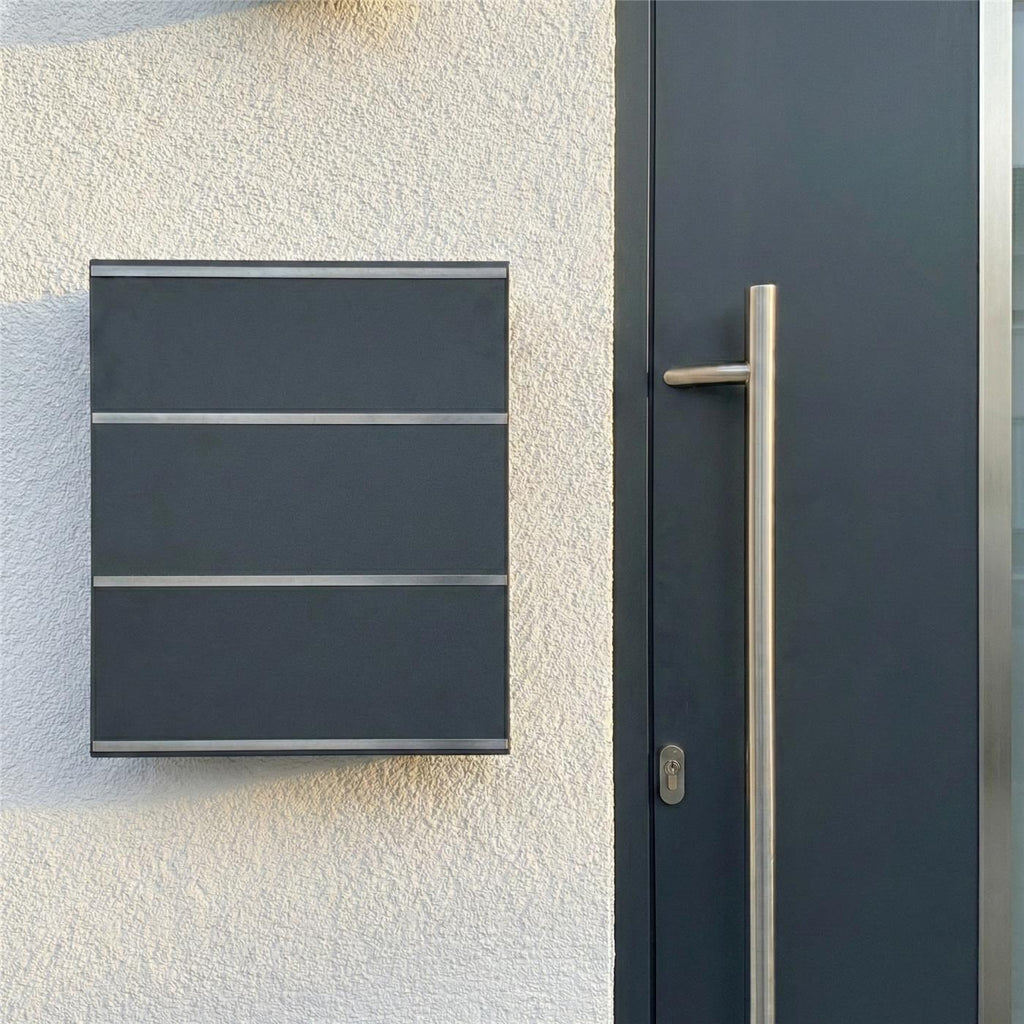 Metzler Briefkasten Anthrazit Edelstahl | Lepo 3