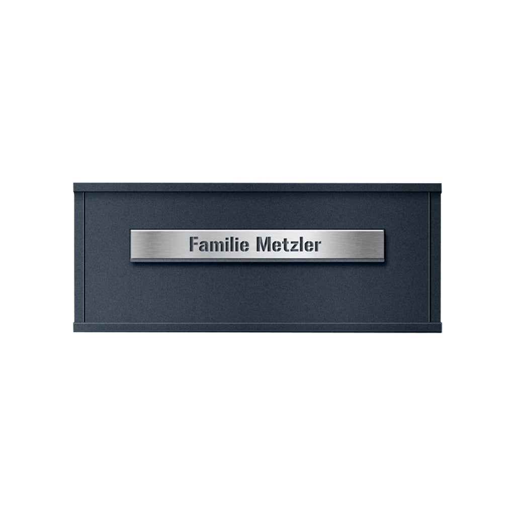 Metzler Brieffach für Paketbox Modellreihe Zivo 2 | personalisiert mit Gravur | Anthrazit