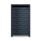 Metzler Design-Mülltonnenbox | 1er | 240l | horizontale Designlinien | Anthrazit RAL 7016 | Nexus